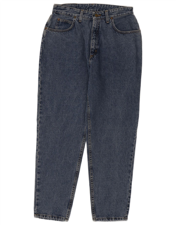 Calça jeans feminina de cintura alta LEE W34 L29 algodão azul