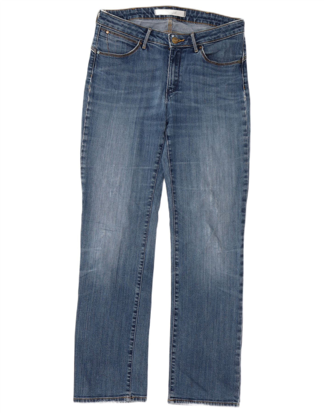 Jeans retos femininos Wrangler W30 L29 azul