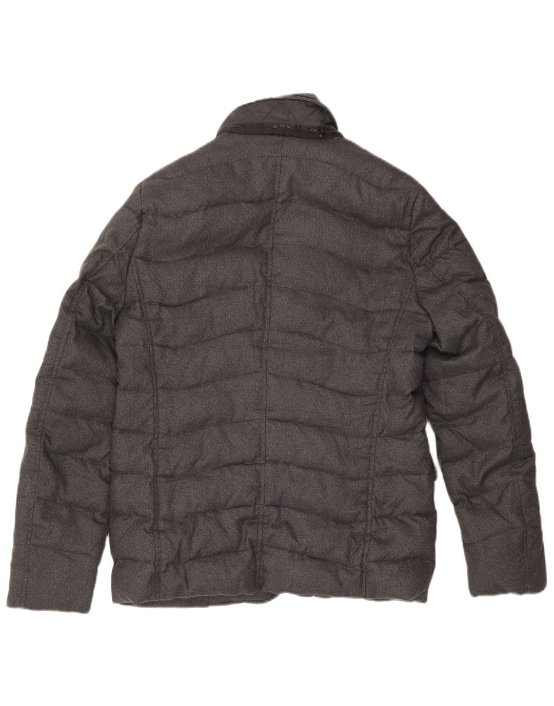 Jaqueta acolchoada masculina Gas UK 36 pequena poliamida cinza