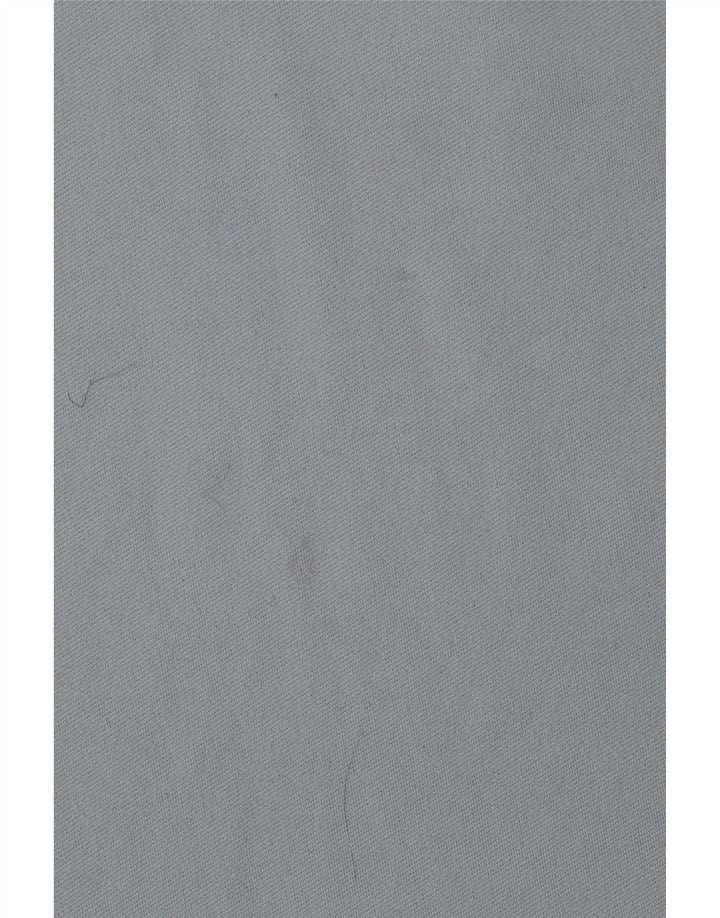 Top masculino Nike Dri Fit com zíper e manga comprida grande bloco colorido azul poliéster