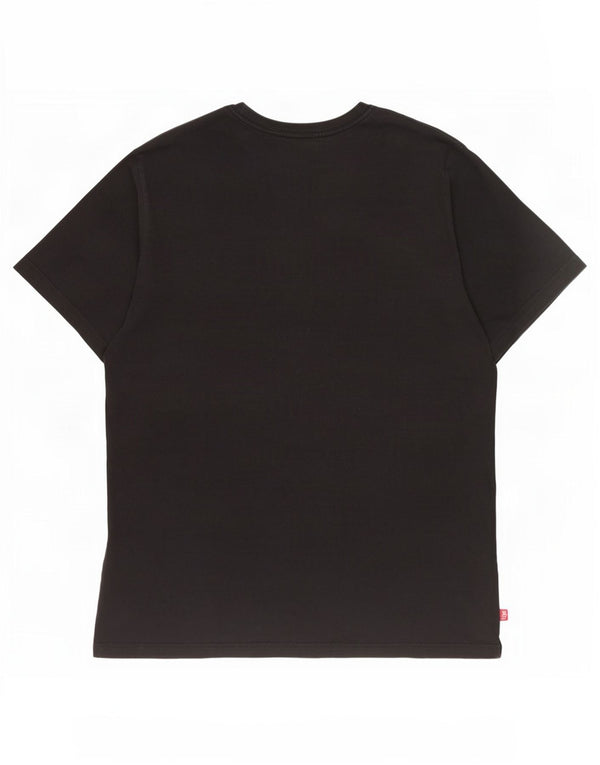 Camiseta gráfica masculina Levi's Top grande de algodão preto