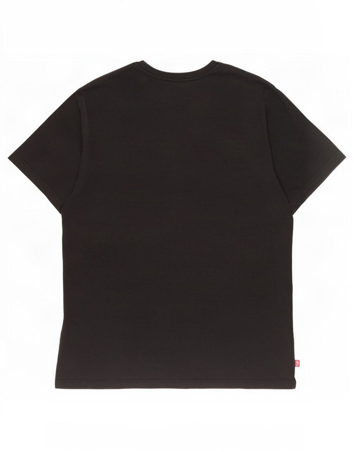 Camiseta gráfica masculina Levi's Top grande de algodão preto