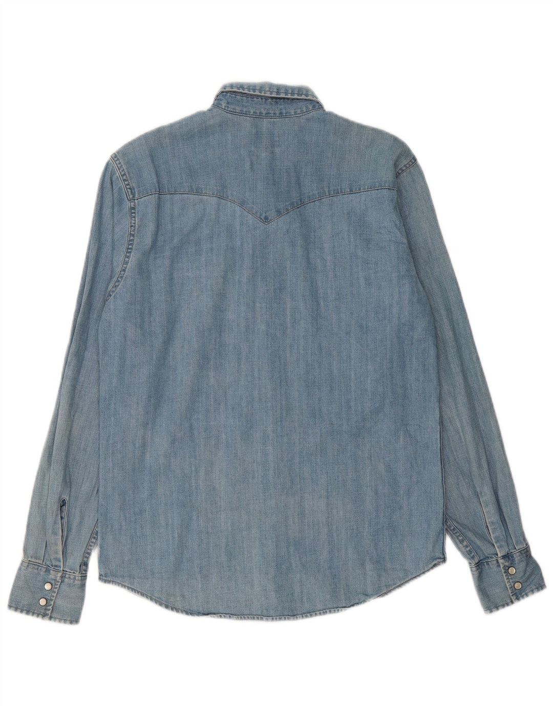 Camisa jeans masculina LEVI'S de algodão azul médio