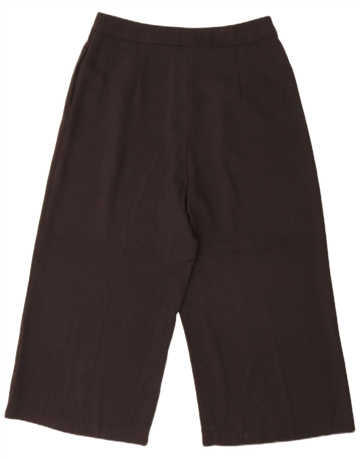Calça capri feminina Topshop UK 12 médio W30 L21 poliéster preto