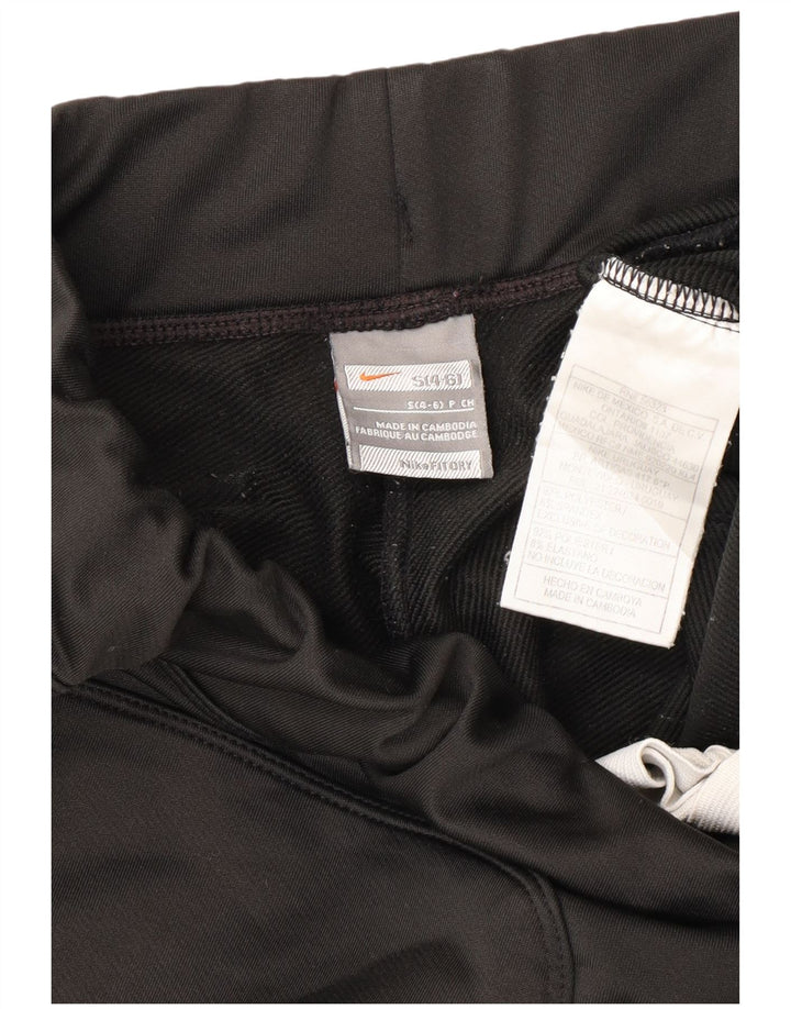 NIKE Womens Bermuda Sport Shorts US 4/6 Pequeno Poliéster Preto