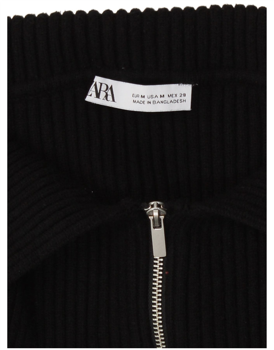 Zara Womens Bolero Jumper Reino Unido 12 Médio Preto