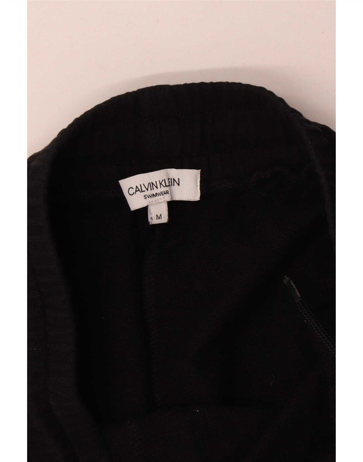 Calvin Klein Shorts de natação masculino médio algodão preto