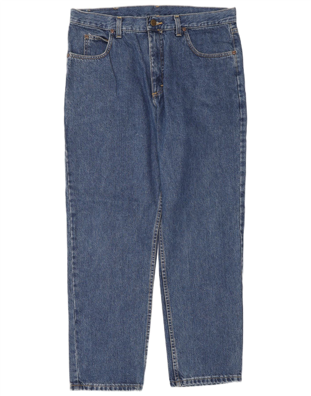 Lee Mens Straight Jeans W36 L30 Azul Algodão