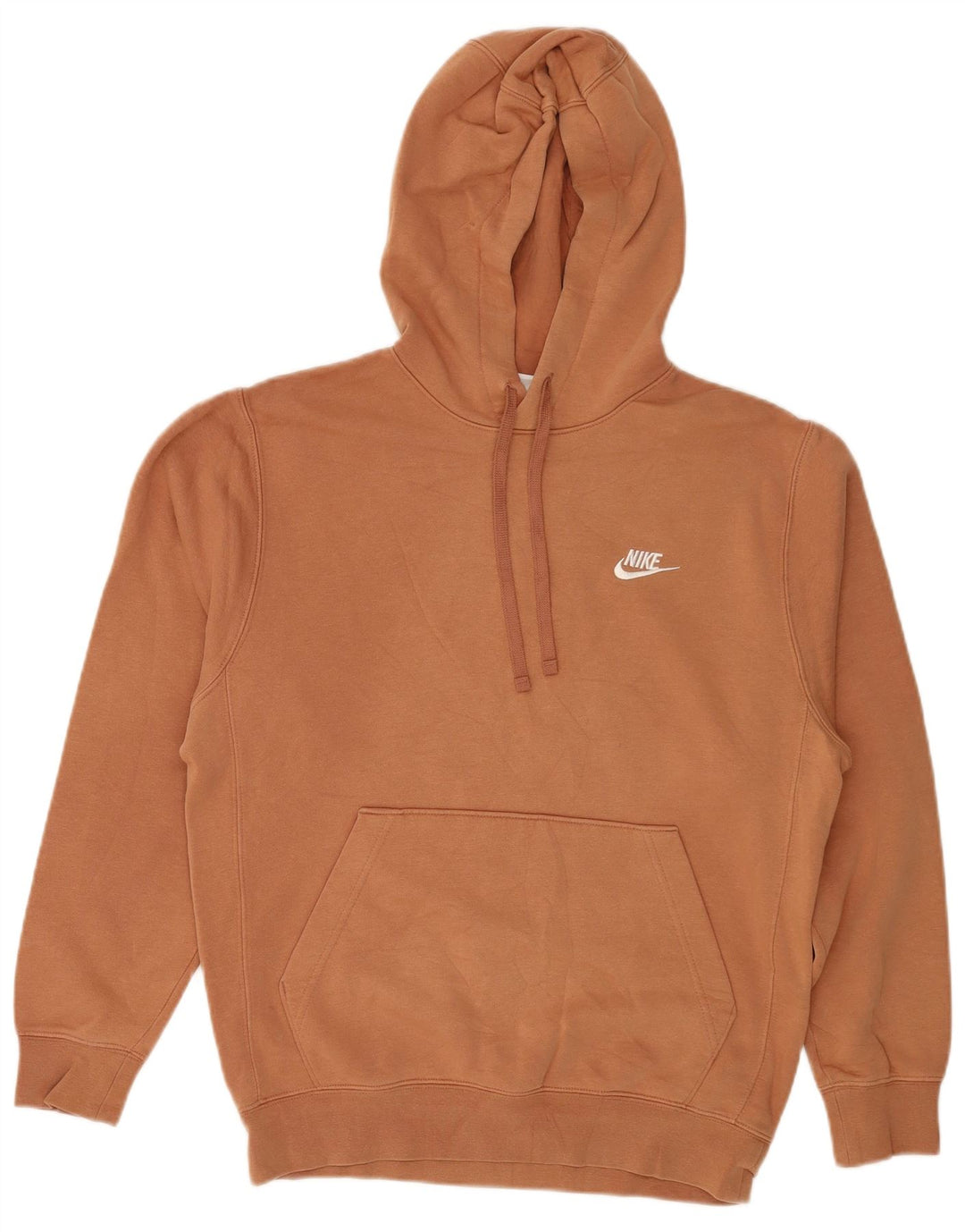 Adidas Mens Hoodie Jumper Pequeno Algodão Marrom