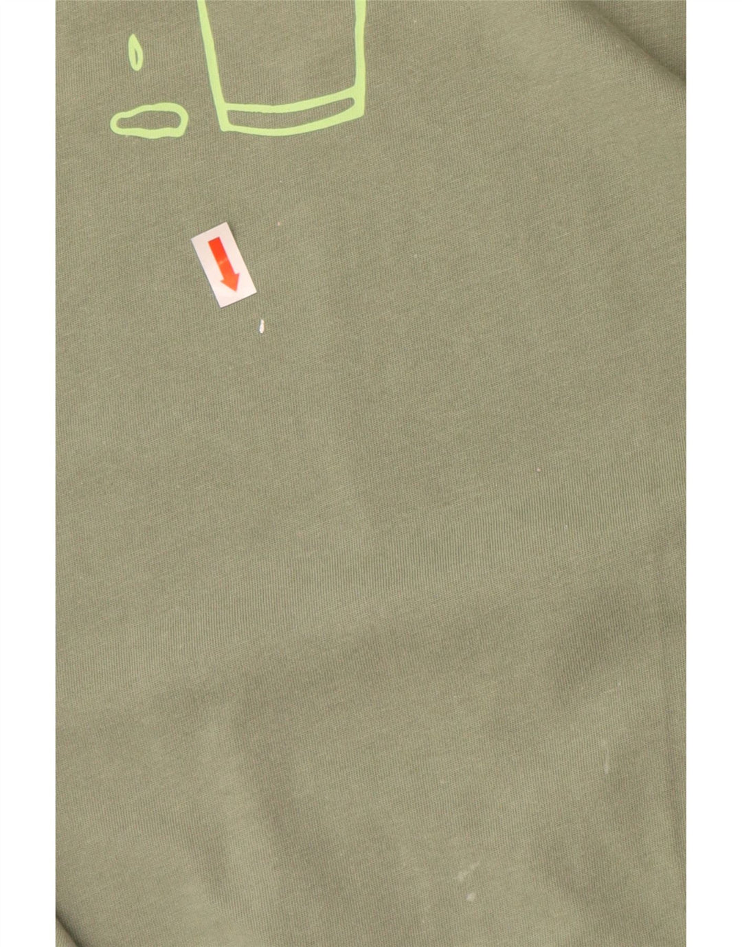 Camiseta gráfica masculina Reebok Top grande algodão verde