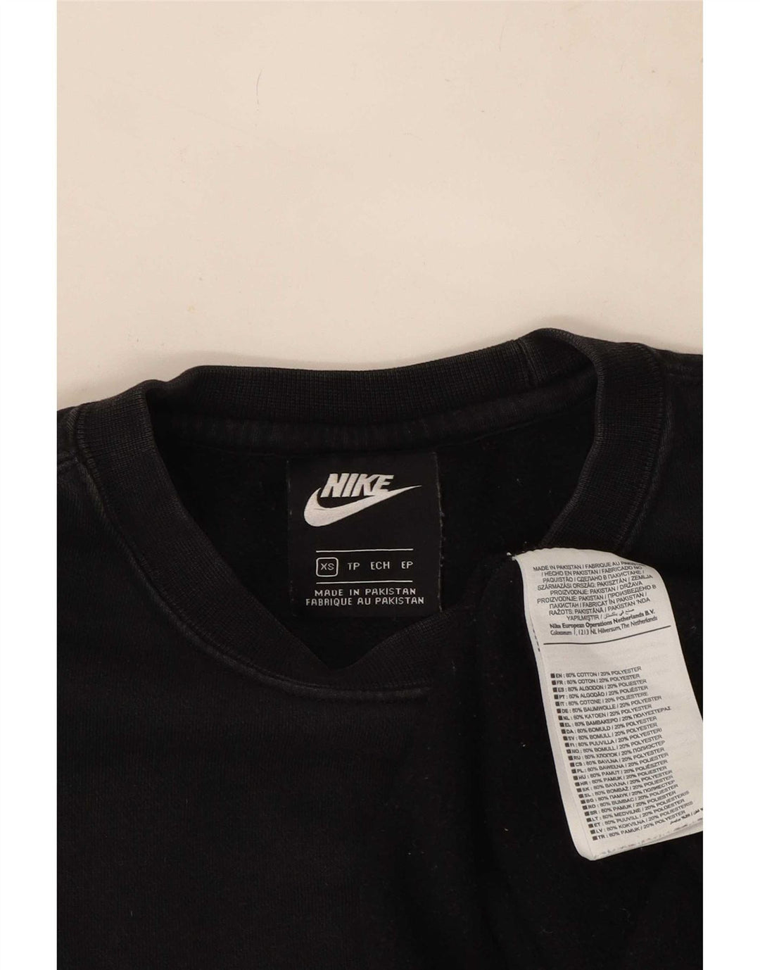 Moletom masculino Nike Jumper XS algodão preto