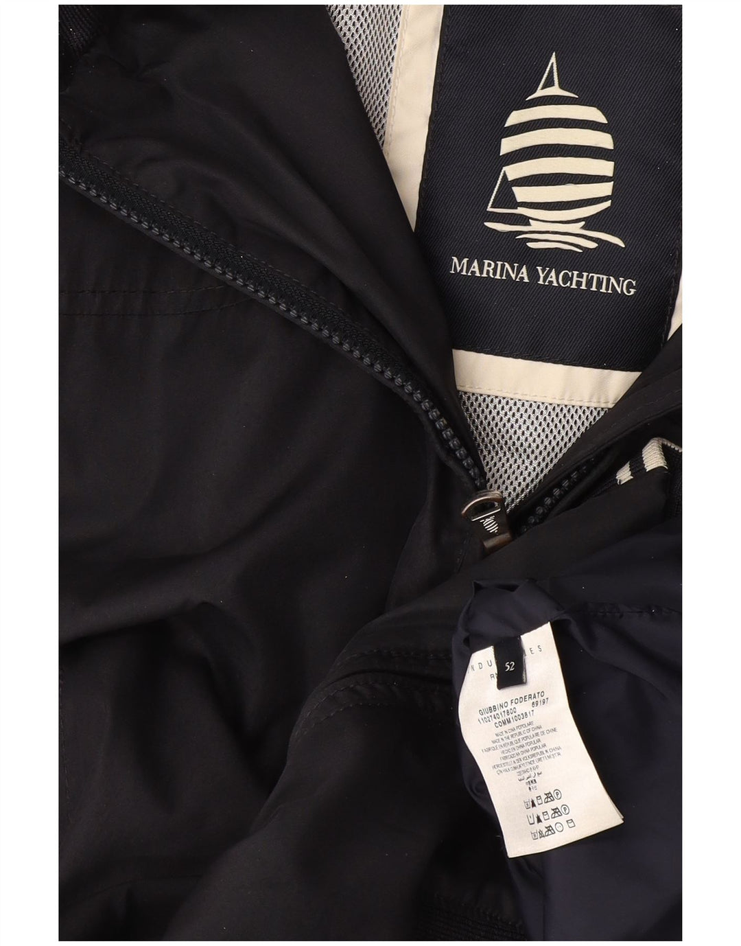 Jaqueta bomber masculina Marina Yachting IT 52 XL poliéster azul marinho