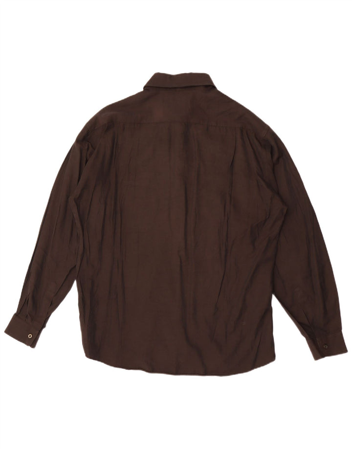 Camisa masculina Mondo Uomo grande marrom