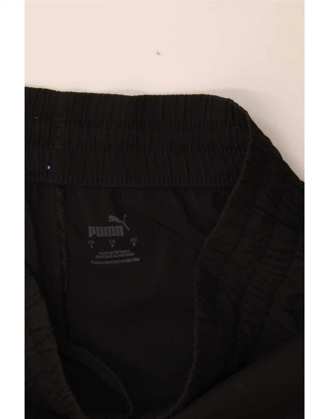 Shorts esportivos masculinos Puma pequeno poliéster preto