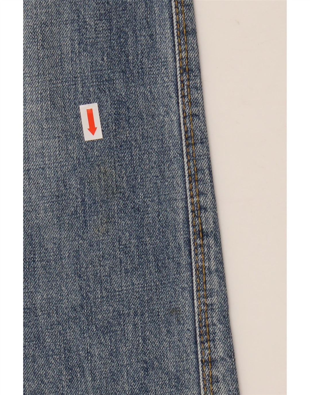 Guess Calça jeans reta feminina W31 L34 azul algodão