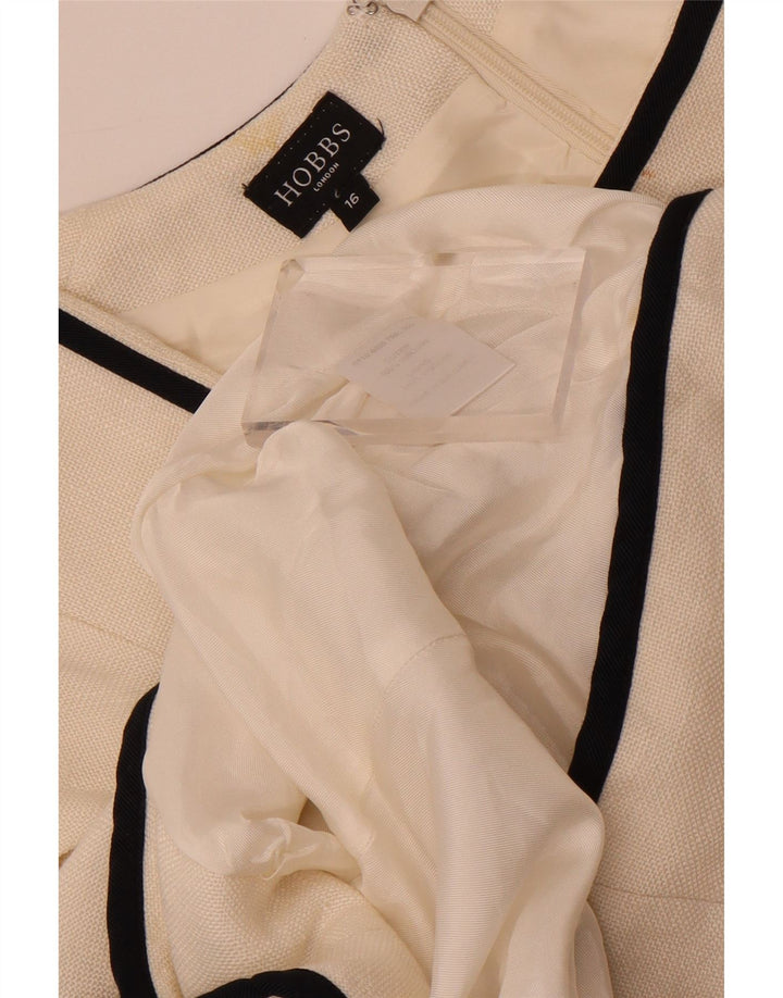 Hobbs feminino manga 3/4 conjunto de 2 peças Reino Unido 16 grande viscose branca