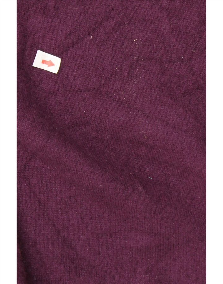 Suéter feminino Marks & Spencer com gola redonda Reino Unido 12 médio roxo