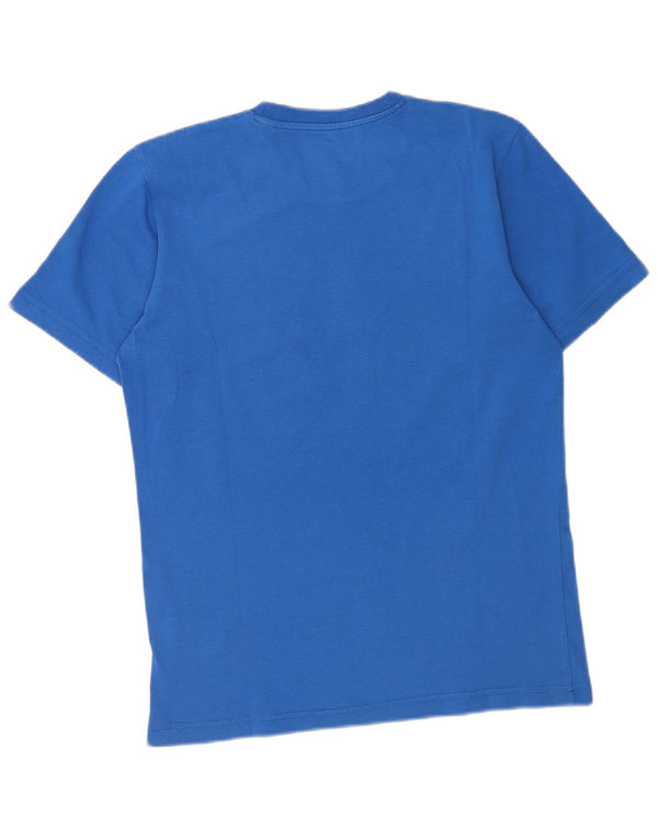 Camiseta Adidas Masculina Climalite Graphic Top Pequeno Algodão Azul