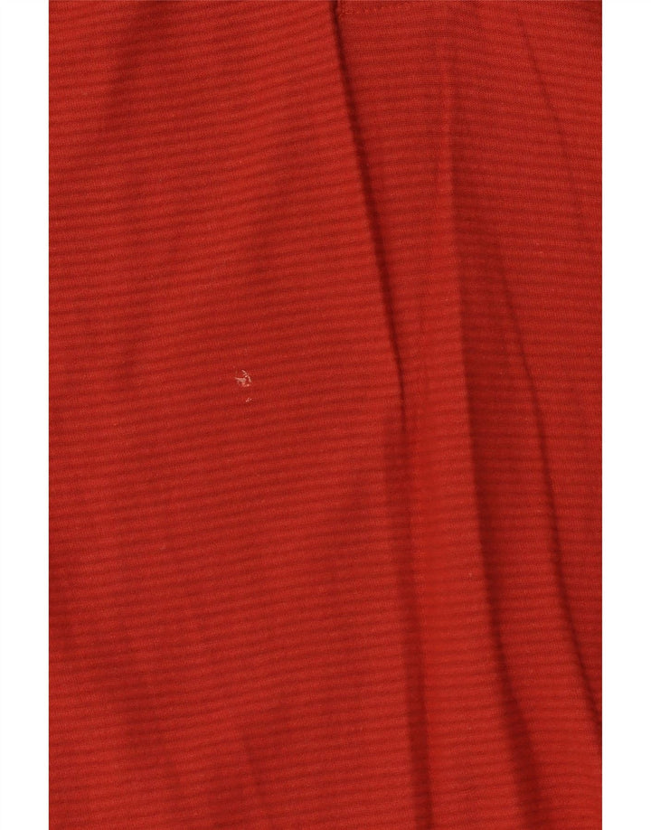 Camisa polo masculina Mountain Warehouse grande algodão listrado vermelho