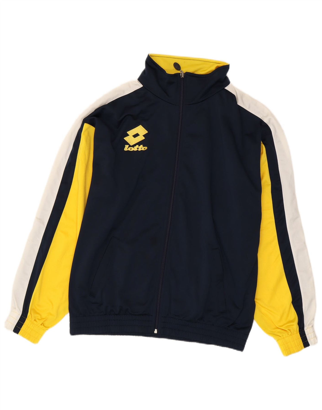 Lotto Mens Graphic Tracksuit Top Jacket Médio Azul Marinho Colorblock