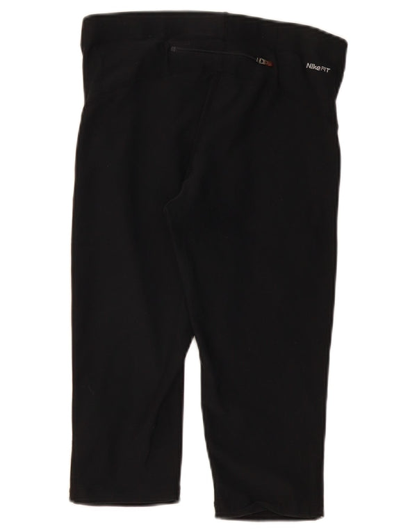 Leggings Nike Capri Femininas UK 10/12 Médio Preto Poliéster