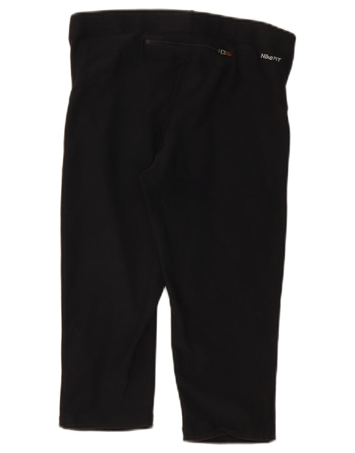 Leggings Nike Capri Femininas UK 10/12 Médio Preto Poliéster