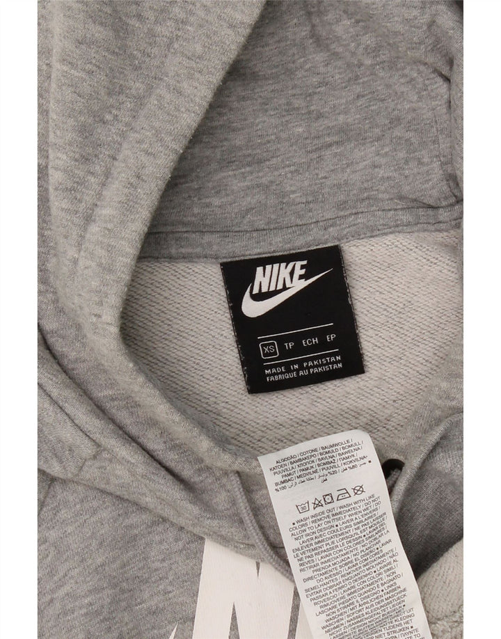 NIKE Mens Graphic Hoodie Jumper XS Grey Cotton Vintage Nike and Second-Hand Nike from Messina Hembry 