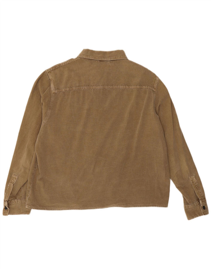 Zara Camisa Masculina XL Marrom