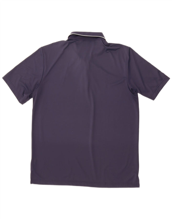 Camisa polo masculina Adidas média azul marinho poliéster