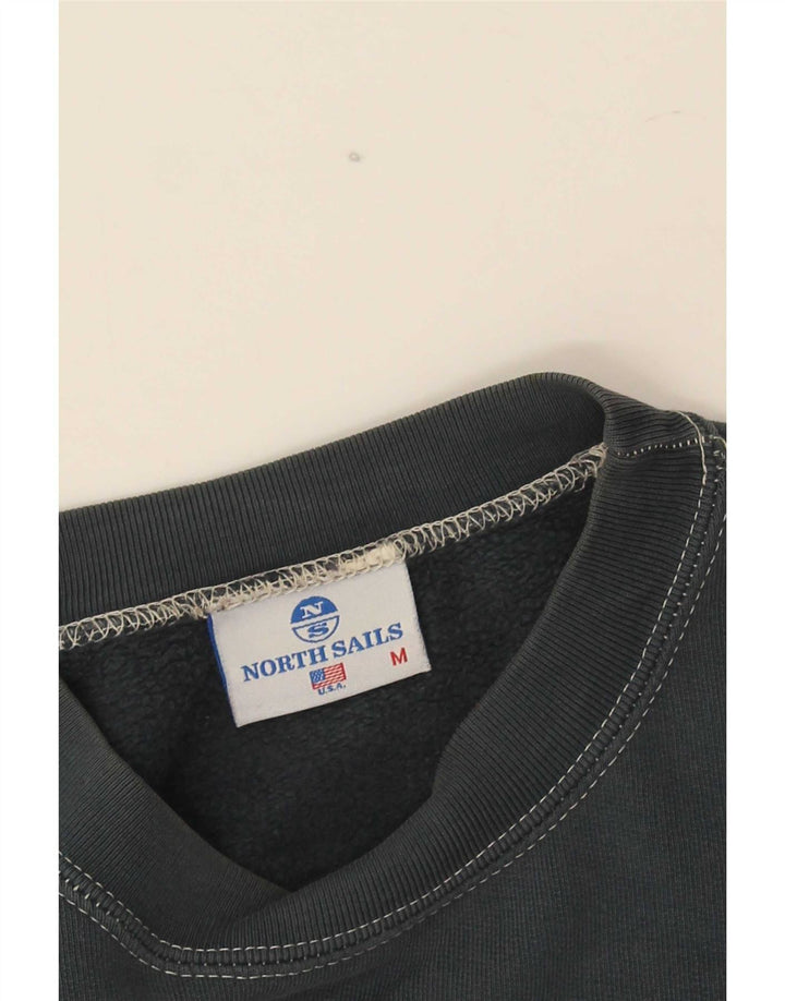 North Sails moletom gráfico masculino jumper médio azul