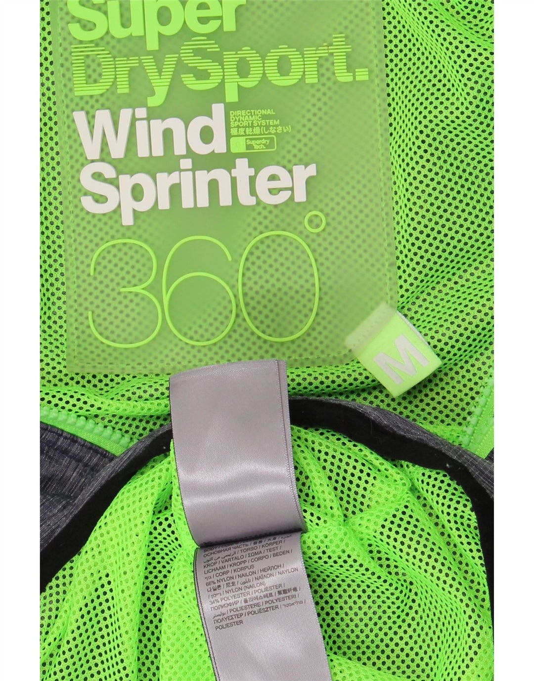 Jaqueta corta-vento feminina Superdry com capuz Reino Unido 14 médio azul marinho nylon