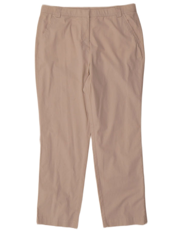 Calça Chino Feminina Marks & Spencer Classic Fit Reino Unido 14 Grande W32 L28 Bege