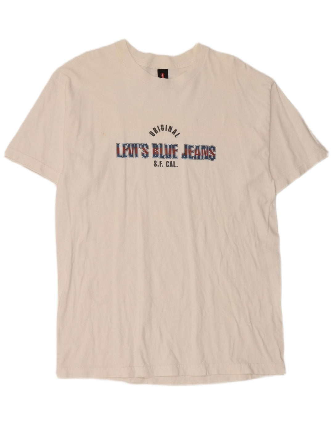 Camiseta gráfica masculina Levi's Top grande de algodão branco