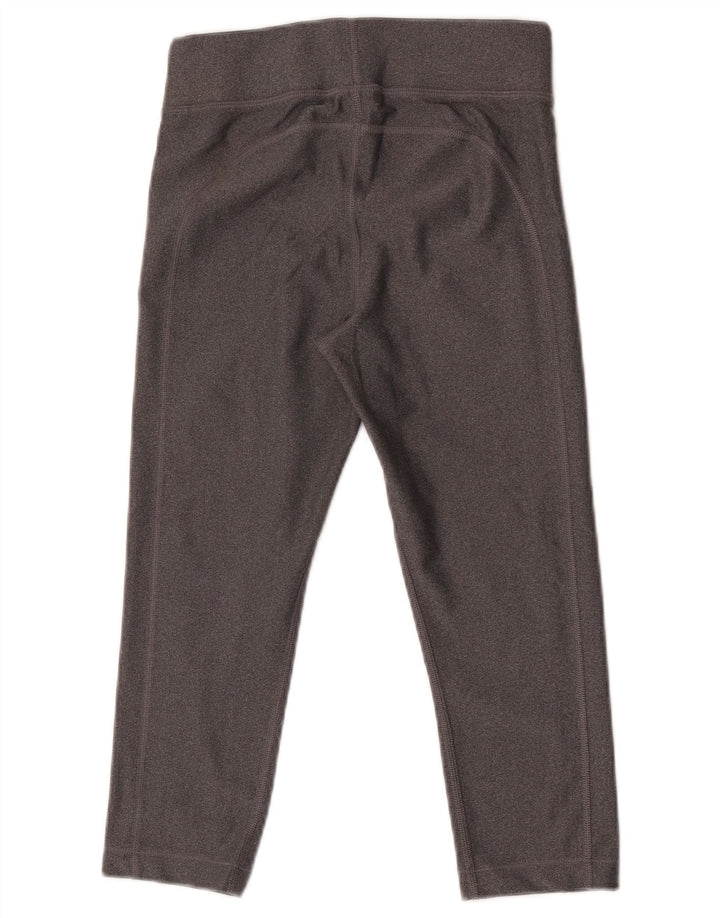 Under Armour Womens Capri Leggings UK 10 Pequeno Poliéster Cinza