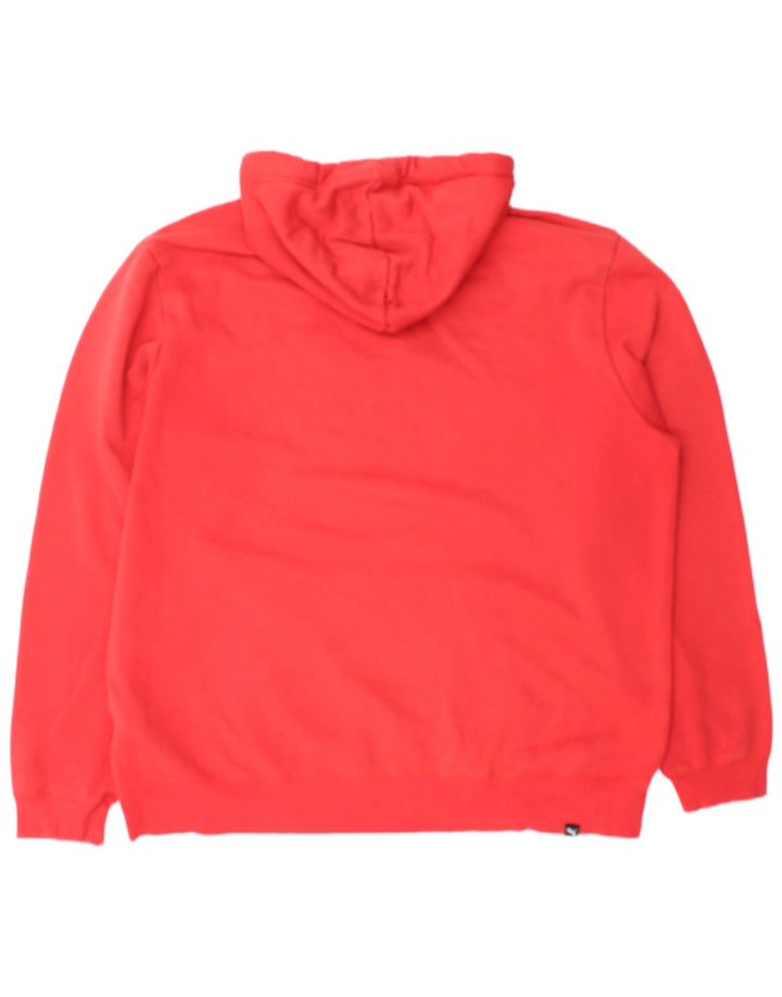 Puma Mens Hoodie Jumper XL Algodão Vermelho
