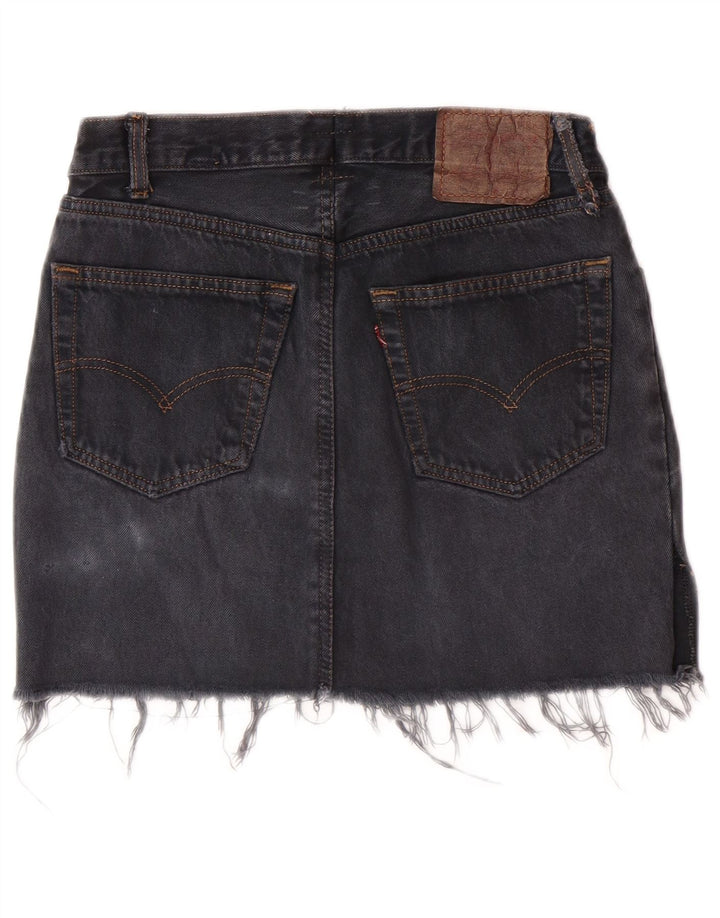 Saia jeans feminina LEVI'S W28 cinza médio