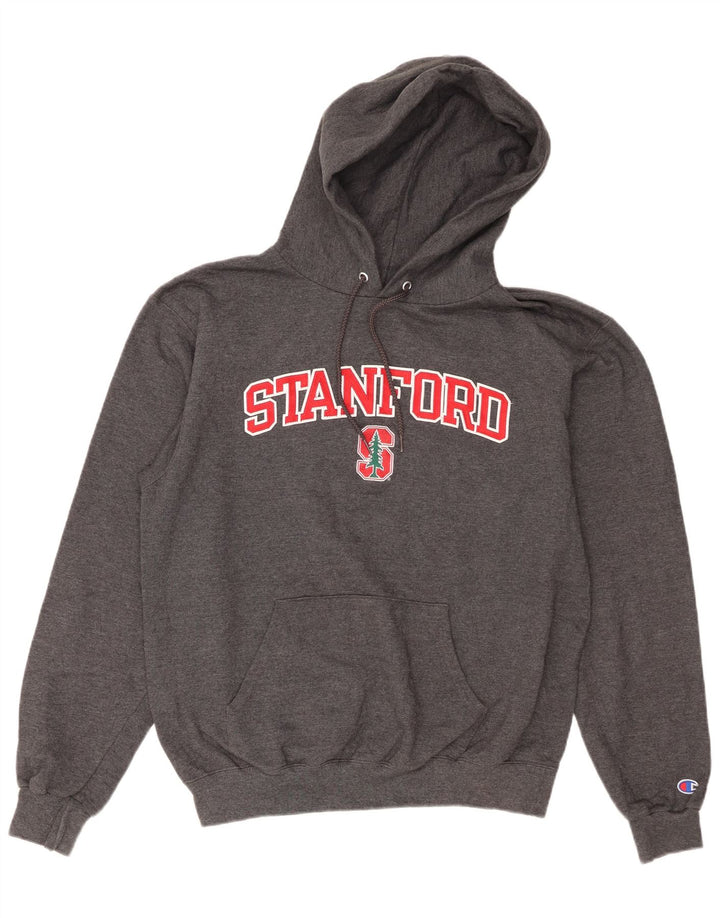 Jumper masculino com capuz gráfico Stanford da Champion, algodão cinza médio
