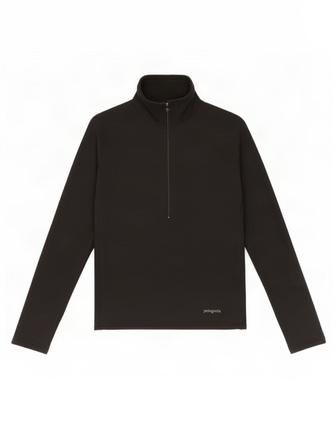 Pulôver feminino Patagonia com zíper e gola alta, 10 preto pequeno