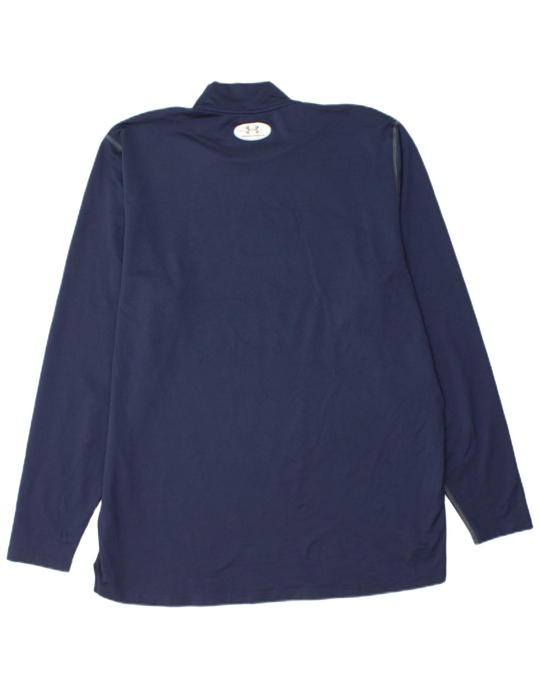 Under Armour Masculino Cold Gear Top Manga Longa 2XL Poliéster Azul Marinho