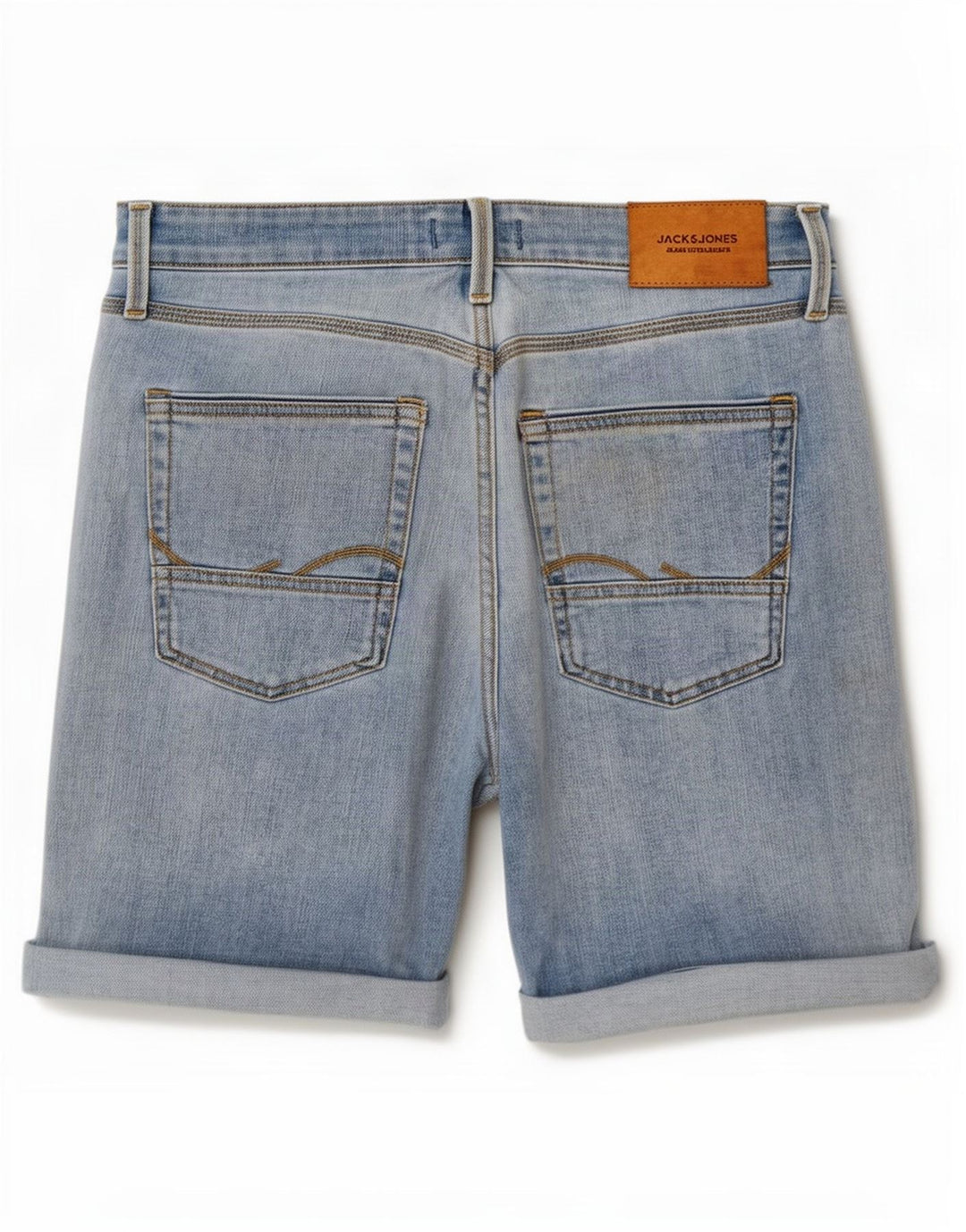 Shorts jeans masculino Jack & Jones pequeno W29 algodão azul