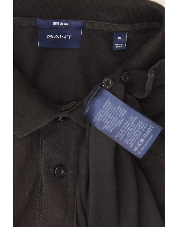 Camisa polo masculina Gant Regular Fit XL algodão preto