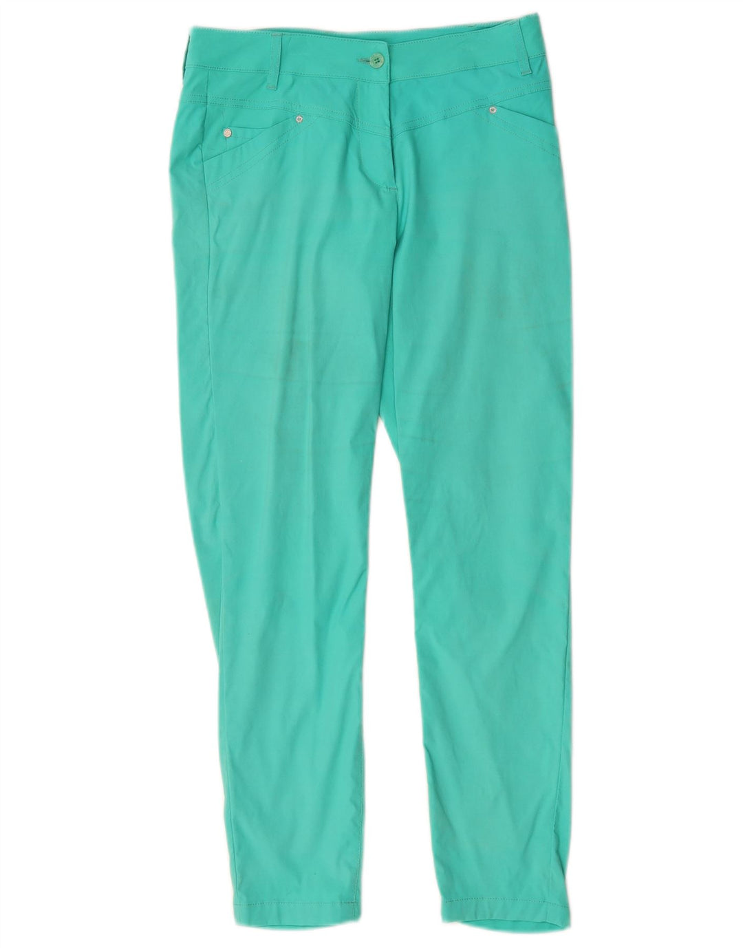 Calça feminina casual slim Chervo IT 42 médio W30 L27 turquesa