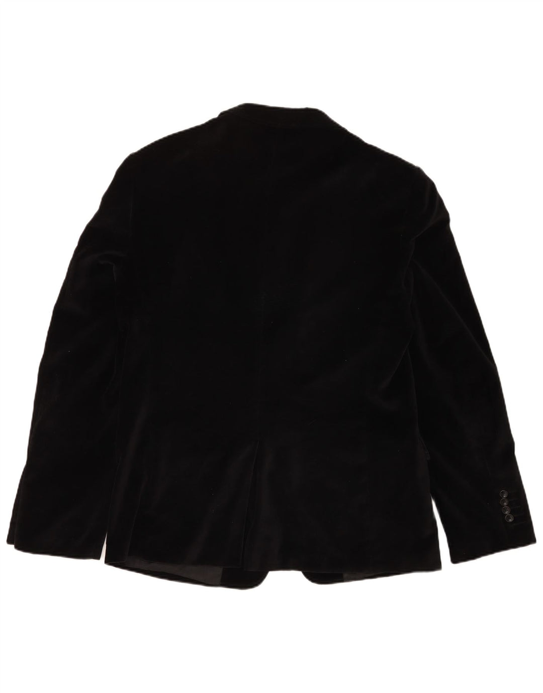 Jaqueta blazer masculina de veludo com 2 botões Calliope IT 52 XL algodão preto