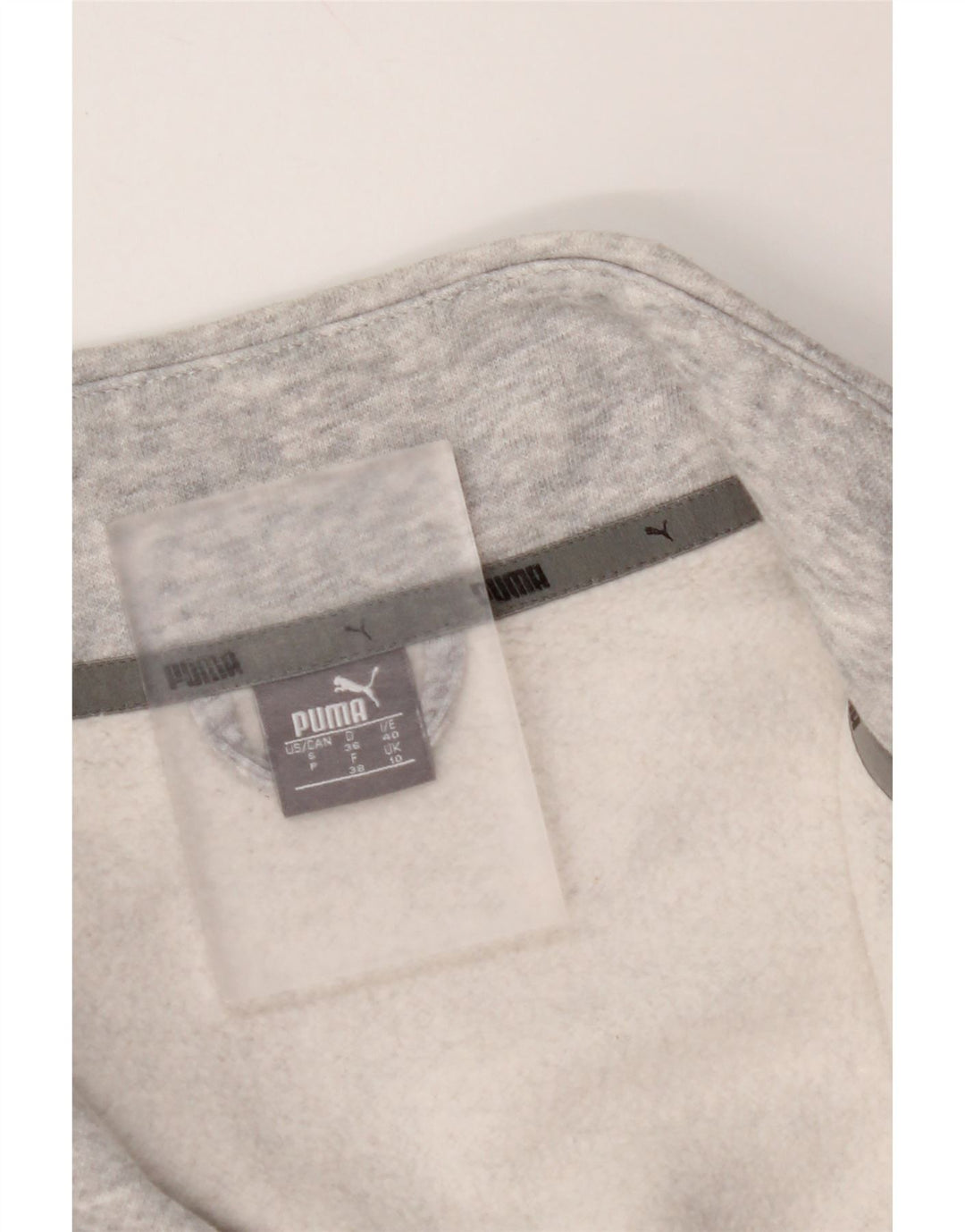 PUMA Womens Tracksuit Top Jacket UK 10 Pequeno Cinza