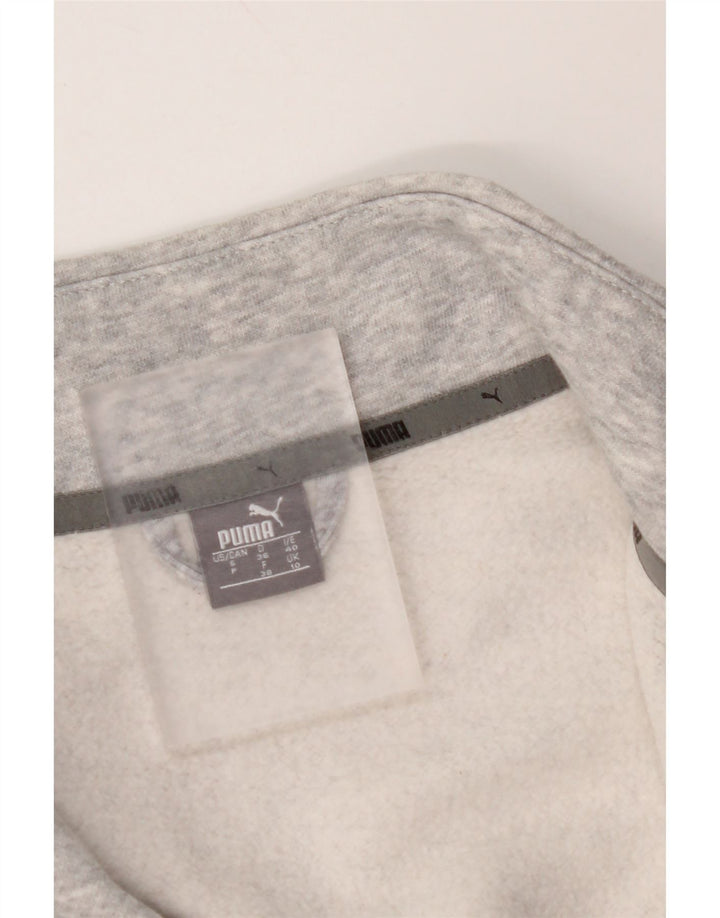 PUMA Womens Tracksuit Top Jacket UK 10 Pequeno Cinza