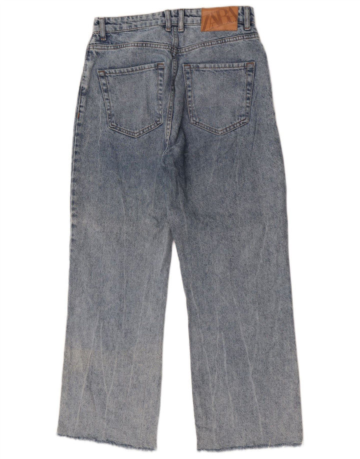 Calça Jeans Solta Feminina Zara EU 38 Pequeno W28 L27 Azul