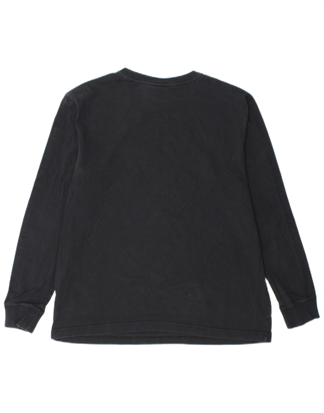 Top gráfico masculino NIKE de manga comprida de algodão preto médio