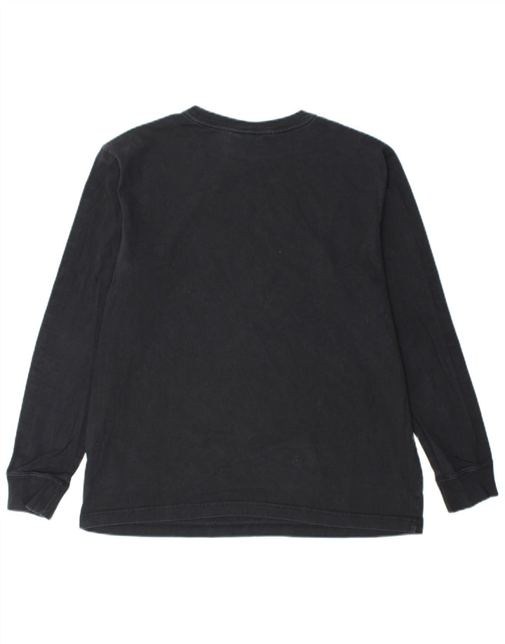 Top gráfico masculino NIKE de manga comprida de algodão preto médio
