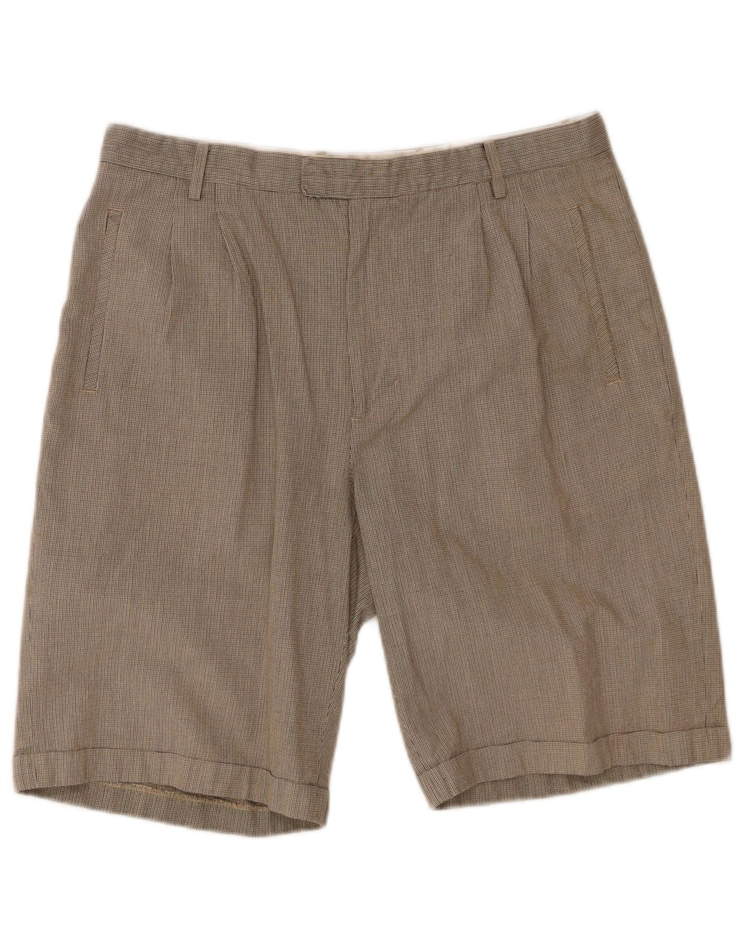 Shorts Chino Masculino Pringle Grande W36 Cinza Houndstooth Algodão