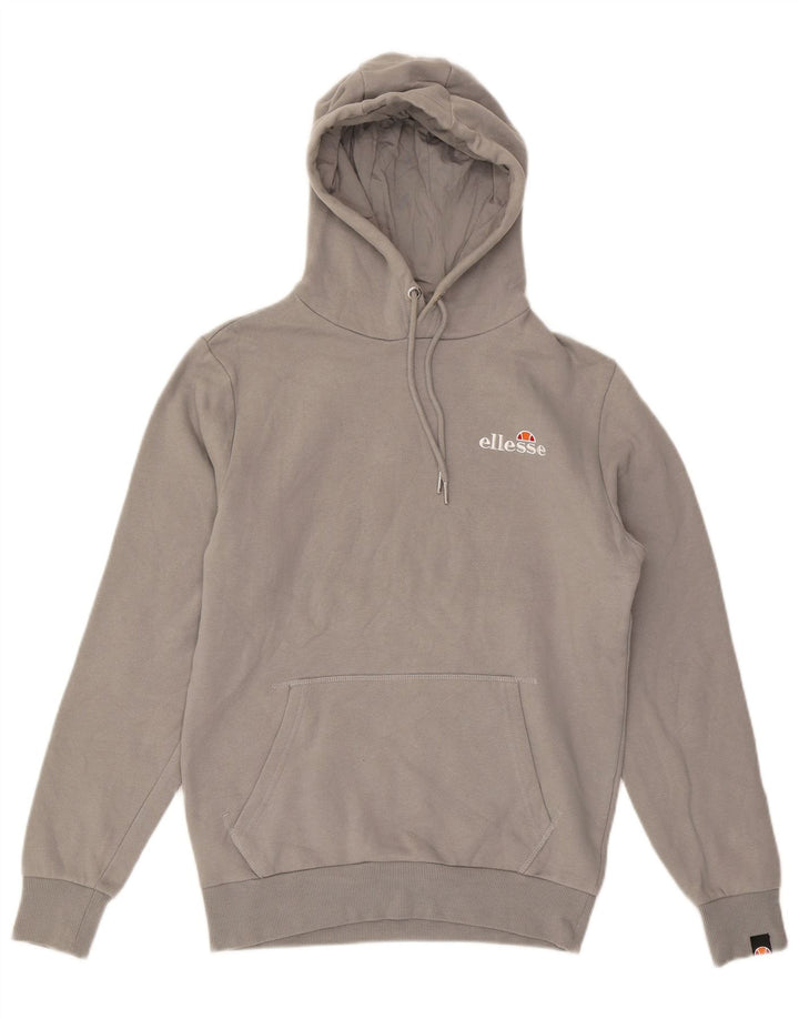 ELLESSE Suéter masculino com capuz e algodão cinza médio